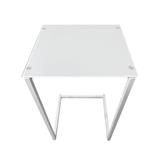 MESA AUX CRISTAL PIURA BLANCO